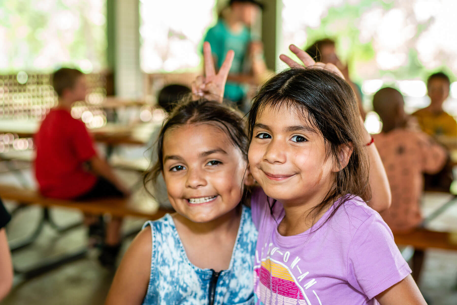 Two campers at Austin Sunshine Camp