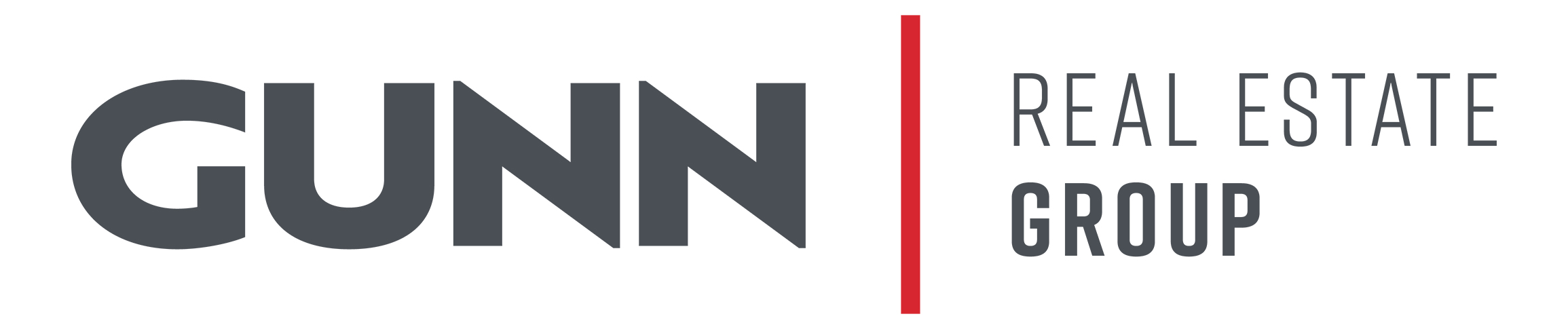 Logotipo de bienes raíces de Gunn
